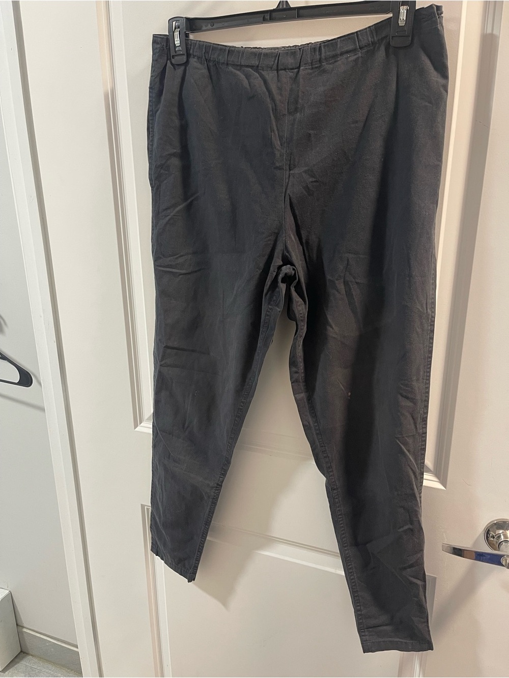 Yohji Yamamoto Black Elastic Waist Tapered Jogger Pants Unisex Have Spots - Picture 3 of 6